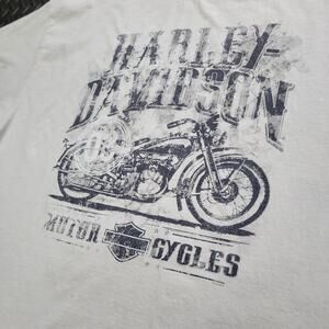 Harley Davidson Graphic T Shirt Men’s 2XL White Dalton Georgia Biker Tee